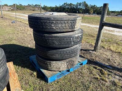 Aluminum Wheels, QTY (4),TIRE SIZE:11R24.5