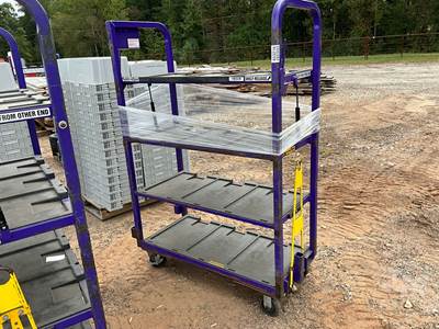 Portable 4-SHELF Storage Rack, 270 LB Tare Weight, 47" L X 22" W X 64" H