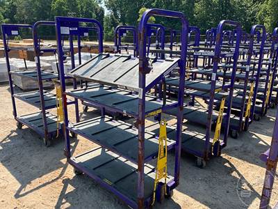 69"X47" Towable 4 Shelf Storage Rack