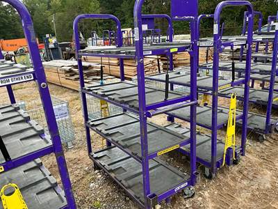 Portable 4-SHELF Storage Rack, 270 LB Tare Weight, 47" L X 22" W X 64" H