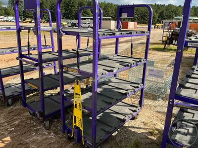 Portable 4-SHELF Storage Rack, 270 LB Tare Weight, 47" L X 22" W X 64" H