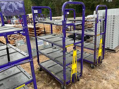 Portable 4-SHELF Storage Rack, 270 LB Tare Weight, 47" L X 22" W X 64" H