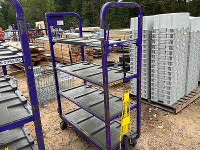 Portable 4-SHELF Storage Rack, 270 LB Tare Weight, 47" L X 22" W X 64" H