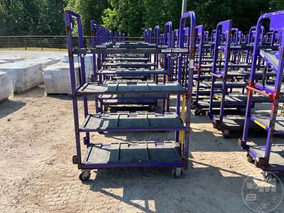 47" X 69"H Towable Four Shelf Storage Rack