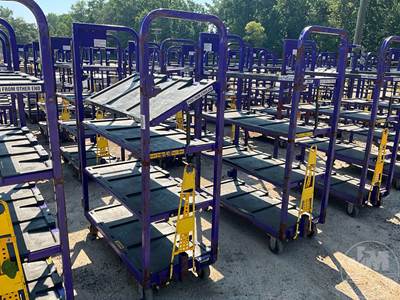 69"X47" Towable 4 Shelf Storage Rack