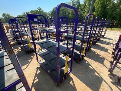 69"X47" Towable 4 Shelf Storage Rack