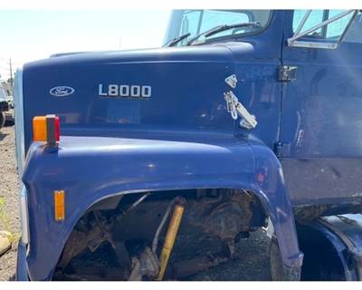Used Ford L8000 Hood with Grille and Lights, 38 in