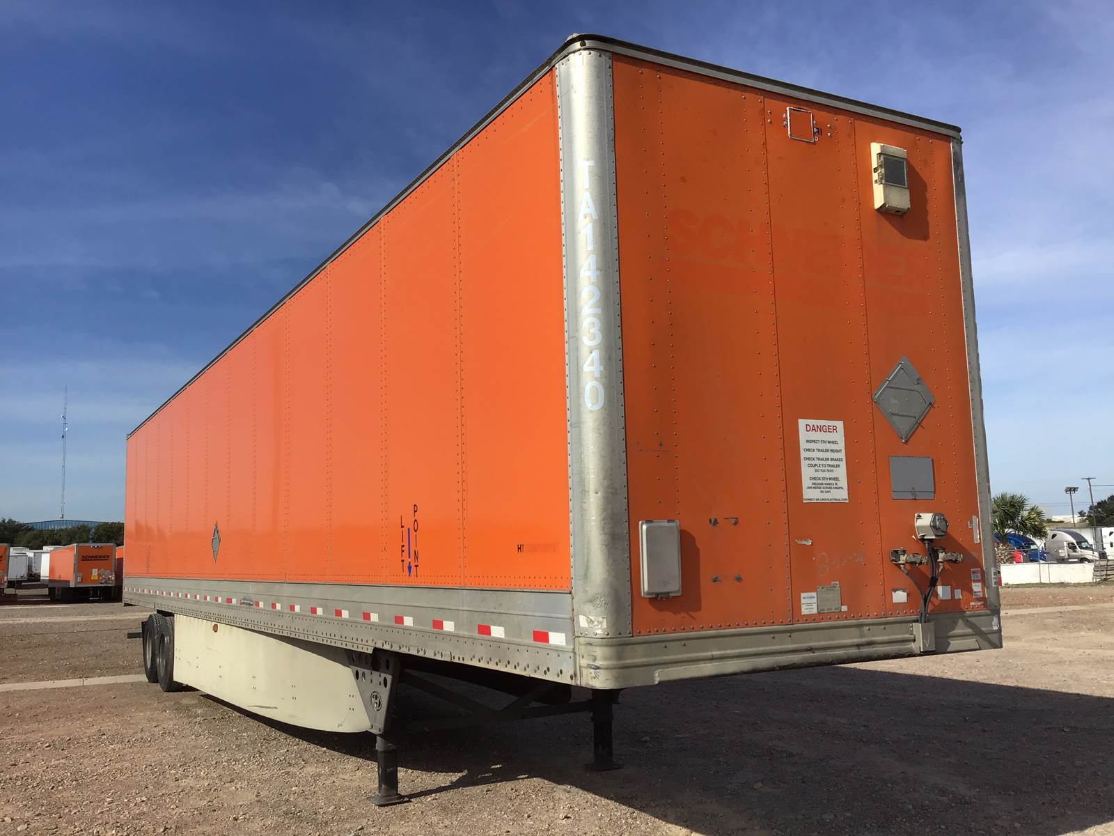 2013 Hyundai 53 ft Dry Van Trailer For Sale Laredo, TX TA142340