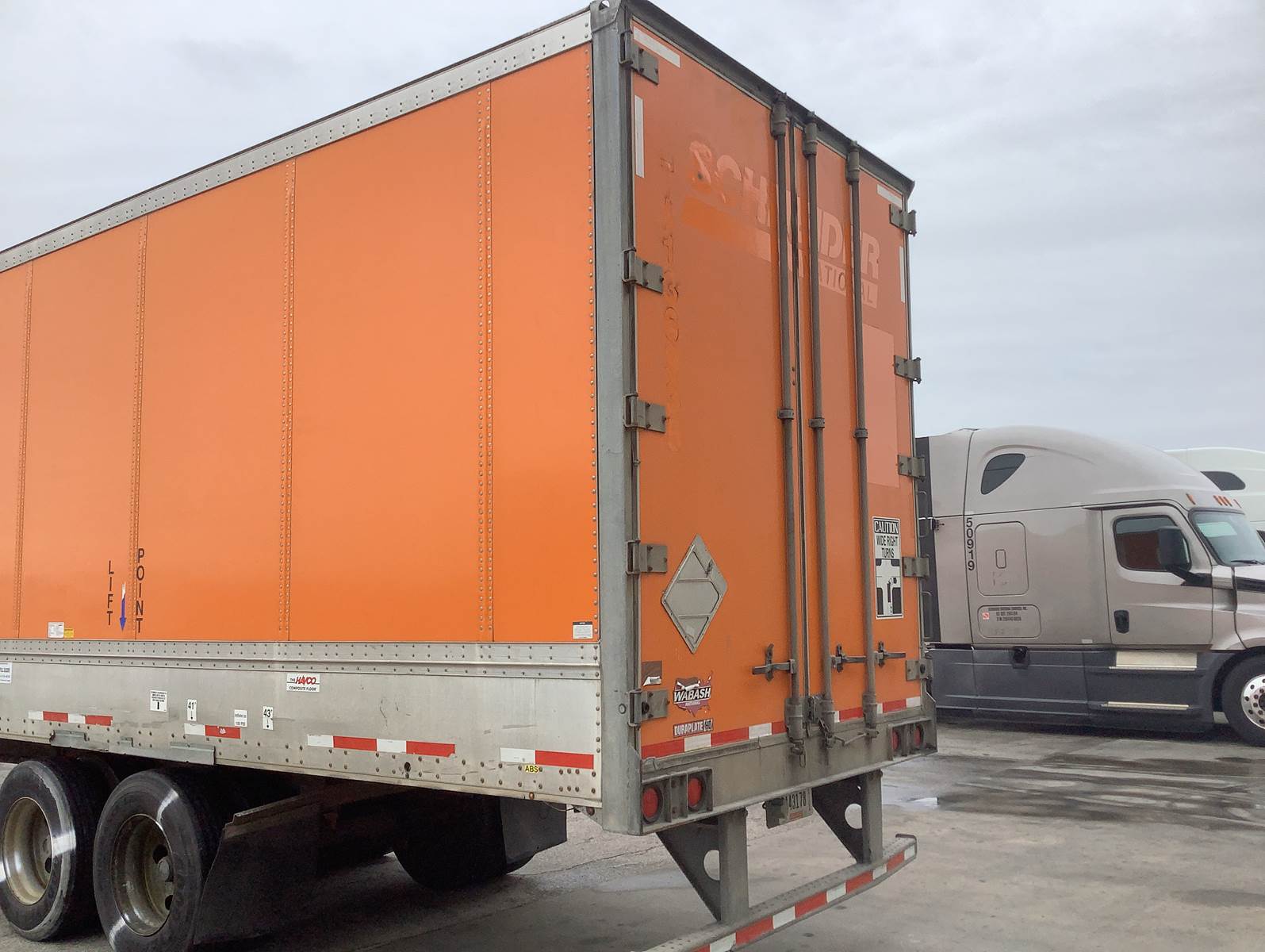 2012 Wabash 53 ft Dry Van Trailer Swing Door, Spring For Sale