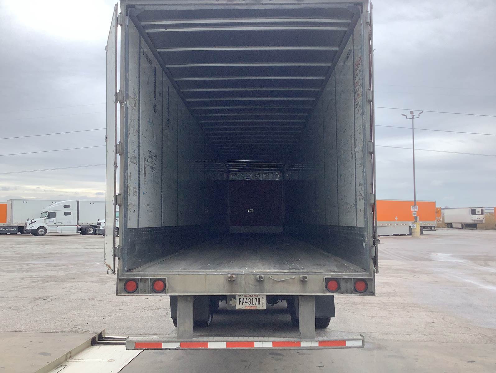 2012 Wabash 53 ft Dry Van Trailer Swing Door, Spring For Sale Edwardsville, IL Schneider
