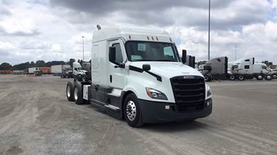Freightliner Cascadia Sleeper Semi Truck - 72" Extra-Tall Roof, Detroit, Automatic, Battery Powered HVAC with Optimized Idle, Bulk Equipment