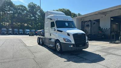 Freightliner Cascadia Sleeper Semi Truck - 48" Extra-Tall Roof, Detroit, Automatic, MirrorEye Equipped