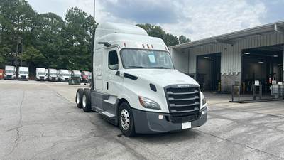 Freightliner Cascadia Sleeper Semi Truck - 48" Extra-Tall Roof, Detroit, Automatic, MirrorEye Equipped