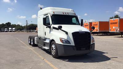Freightliner Cascadia Sleeper Semi Truck - 72" Extra-Tall Roof, Detroit, Automatic, Battery Powered HVAC with Optimized Idle, Bulk Equipment