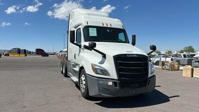 Freightliner Cascadia Sleeper Semi Truck - 48" Extra-Tall Roof, Detroit, Automatic, Optimized Idle