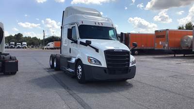 Freightliner Cascadia Sleeper Semi Truck - 48" Extra-Tall Roof, Detroit, Automatic, Optimized Idle
