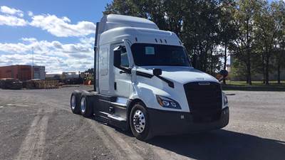 Freightliner Cascadia Sleeper Semi Truck - 48" Extra-Tall Roof, Detroit, Automatic, Optimized Idle