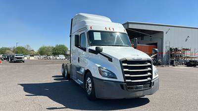 Freightliner Cascadia Sleeper Semi Truck - 48" Extra-Tall Roof, Detroit, Automatic, Optimized Idle