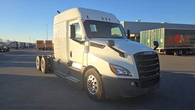 Freightliner Cascadia Sleeper Semi Truck - 72" Extra-Tall Roof, Detroit, Automatic, Battery Powered HVAC with Optimized Idle