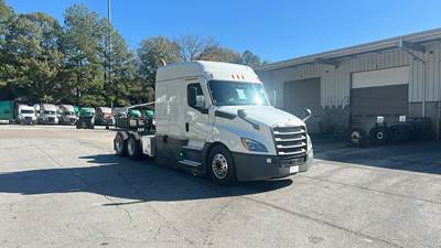 Freightliner Cascadia Sleeper Semi Truck - 72" Extra-Tall Roof, Detroit, Automatic, Battery Powered HVAC with Optimized Idle