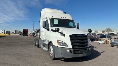 Freightliner Cascadia Sleeper Semi Truck - 48" Extra-Tall Roof, Detroit, Automatic, Optimized Idle