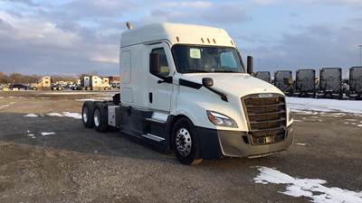 Freightliner Cascadia Sleeper Semi Truck - 72" Extra-Tall Roof, Detroit, Automatic, Battery Powered HVAC with Optimized Idle
