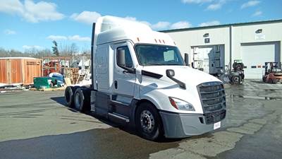 Freightliner Cascadia Sleeper Semi Truck - 48" Extra-Tall Roof, Detroit, Automatic, Optimized Idle