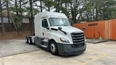 Freightliner Cascadia Sleeper Semi Truck - 72" Extra-Tall Roof, Detroit, Automatic, Battery Powered HVAC with Optimized Idle
