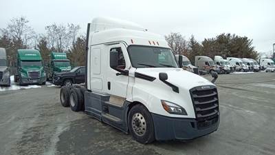 Freightliner Cascadia Sleeper Semi Truck - 48" Extra-Tall Roof, Detroit, Automatic, Optimized Idle