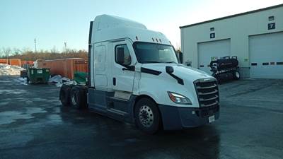 Freightliner Cascadia Sleeper Semi Truck - 48" Extra-Tall Roof, Detroit, Automatic, Optimized Idle