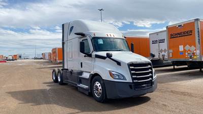 Freightliner Cascadia - 72" Raised Roof Double Bunk Sleeper, Detroit, Automatic, Battery Powered HVAC with Optimized Idle, MirrorEye Equipped