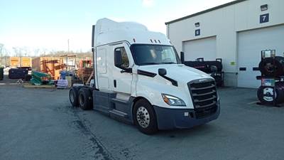 Freightliner Cascadia Sleeper Semi Truck - 48" Extra-Tall Roof, Detroit, Automatic, Optimized Idle