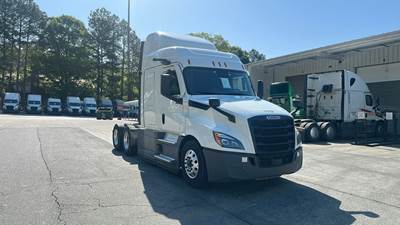 Freightliner Cascadia Sleeper Semi Truck - 48" Extra-Tall Roof, Detroit, Automatic, MirrorEye Equipped