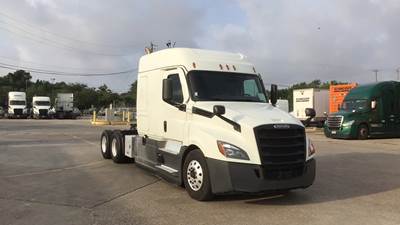 Freightliner Cascadia Sleeper Semi Truck - 72" Extra-Tall Roof, Detroit, Automatic, Battery Powered HVAC with Optimized Idle