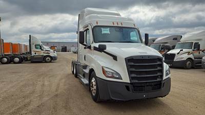 Freightliner Cascadia Sleeper Semi Truck - 48" Extra-Tall Roof, Detroit, Automatic, Optimized Idle