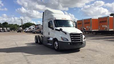Freightliner Cascadia Sleeper Semi Truck - 48" Extra-Tall Roof, Detroit, Automatic, Optimized Idle
