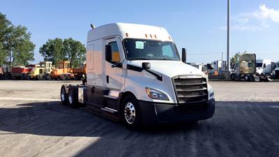 Freightliner Cascadia Sleeper Semi Truck - 72" Extra-Tall Roof, Detroit, Automatic, Battery Powered HVAC with Optimized Idle