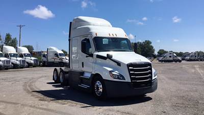Freightliner Cascadia Sleeper Semi Truck - 48" Extra-Tall Roof, Detroit, Automatic, Optimized Idle