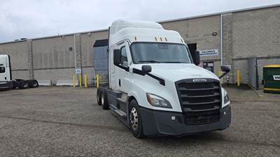 Freightliner Cascadia Sleeper Semi Truck - 48" Extra-Tall Roof, Detroit, Automatic, Optimized Idle
