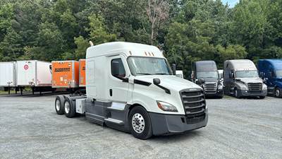 Freightliner Cascadia Sleeper Semi Truck - 72" Extra-Tall Roof, Detroit, Automatic, Battery Powered HVAC with Optimized Idle, Bulk Equipment
