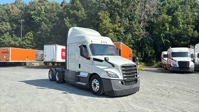 Freightliner Cascadia Sleeper Semi Truck - 48" Extra-Tall Roof, Detroit, Automatic, Optimized Idle