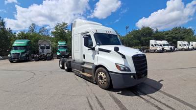 Freightliner Cascadia Sleeper Semi Truck - 48" Extra-Tall Roof, Detroit, Automatic, Optimized Idle