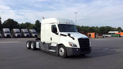 Freightliner Cascadia Sleeper Semi Truck - 72" Extra-Tall Roof, Detroit, Automatic, Battery Powered HVAC with Optimized Idle, Bulk Equipment