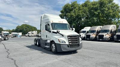 Freightliner Cascadia Sleeper Semi Truck - 48" Extra-Tall Roof, Detroit, Automatic, Optimized Idle