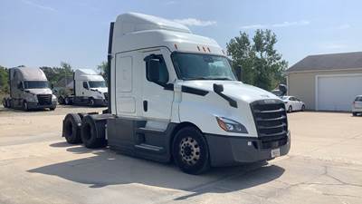 Freightliner Cascadia Sleeper Semi Truck - 48" Extra-Tall Roof, Detroit, Automatic, Optimized Idle