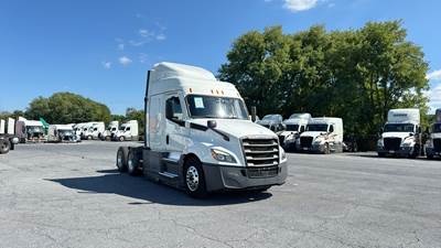 Freightliner Cascadia Sleeper Semi Truck - 48" Extra-Tall Roof, Detroit, Automatic, Optimized Idle