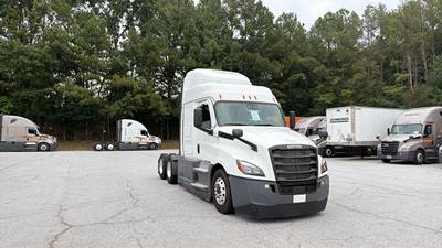 Freightliner Cascadia Sleeper Semi Truck - 48" Extra-Tall Roof, Detroit, Automatic, Optimized Idle