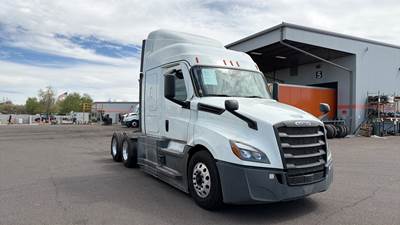 Freightliner Cascadia Sleeper Semi Truck - 48" Extra-Tall Roof, Detroit, Automatic, Optimized Idle