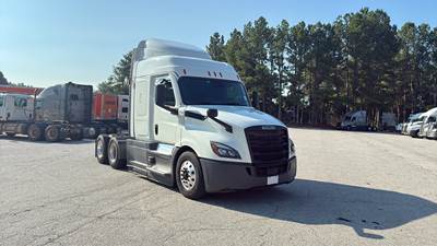 Freightliner Cascadia Sleeper Semi Truck - 48" Extra-Tall Roof, Detroit, Automatic, Optimized Idle