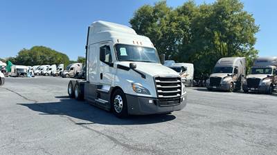 Freightliner Cascadia Sleeper Semi Truck - 48" Extra-Tall Roof, Detroit, Automatic, Optimized Idle